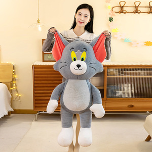 Peluche de <span class=keywords><strong>Tom</strong></span> <span class=keywords><strong>y</strong></span> <span class=keywords><strong>Jerry</strong></span> simulado, muñeco de peluche con forma de pie, juguete de peluche al por mayor para máquina de garra con monedas, Día de San Valentín - Product Image 2