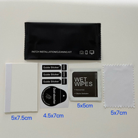 Bolsa de limpieza de tela para pantalla de Teléfonos 4 en 1, accesorios, Kit de limpieza de instalación, toallita seca y húmeda, Kit de limpieza para teléfono móvil