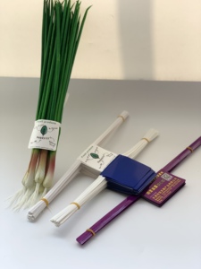 Etiqueta de papel impresa personalizable, corbata torcida para frutas y verduras frescas, espárragos, brócoli, puerro, cebolla, zanahoria, paquete - Product Image 2