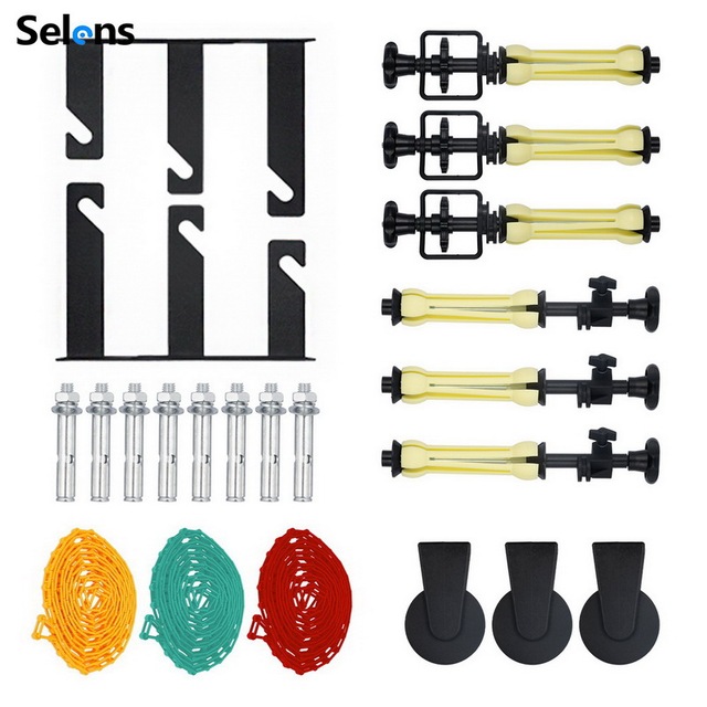 Selens Multi-Size 3 Rollers Wall Mount Manual Ceiling Background Support Lifting for Photography Seamless Background Paper