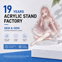 Exhibidor Acrílico con Base Desmontable Plateada, Directo de Fábrica, Acrílico con Efecto de Ondas de Agua, Impresión UV y Offset, Mica