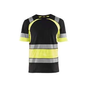 BLAKLADER - 342110309933L <b>T</b>-<b>shirt</b> Black/<b>Hi</b>-<b>vis</b> yellow - EAN 7330509620120 <b>HI</b>-<b>VIS</b> WORKWEAR - Product Image 1