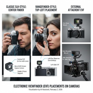 SeeYA 휴대용 0.4인치 EVF 모듈 마이크로 OLED 1440x1080 고해상도 3P 광학 렌즈 +4D-5D 디옵터 조정 카메라 - Product Image 5