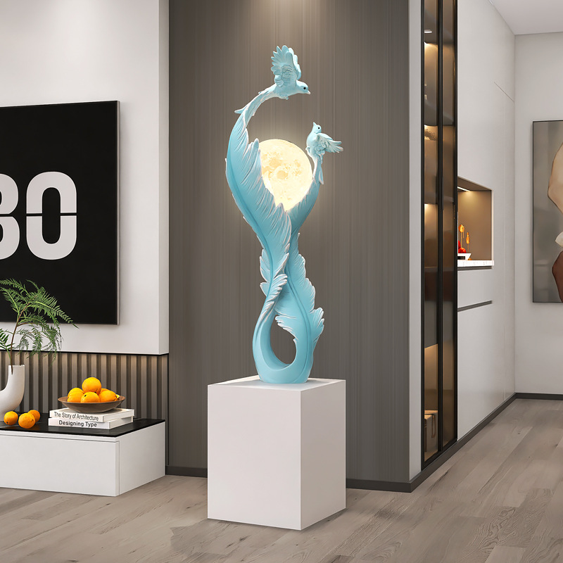 Art Feather floor lamp - Blue/Height 1.15 m