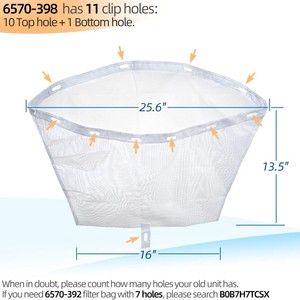 Hot Tub Filter Bag 6570-398 6570-392 for J-300 J-400 J-500 Series 2014+ <b>Models</b> Nonwoven Material - Product Image 3