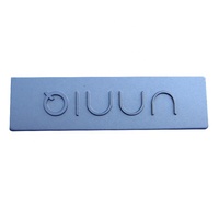 Placa de identificación de aluminio, placa personalizada con logotipo