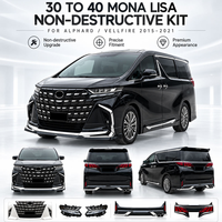 Kit de conversion de carrosserie style Mona Lisa pour Toyota Alphard Vellfire 30 Series à 40 Series (2015-2021) - Amélioration extérieure non destructive