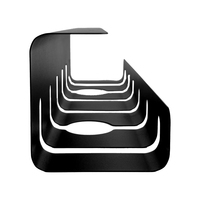Gestion des câbles en acier inoxydable simple face extensible et peu encombrante de style personnalisé sous le plateau de bureau avec support triangulaire