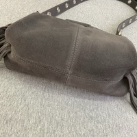 Sac à main en daim véritable doux, style bohème, avec pompons, pour l'hiver, sac fourre-tout de luxe pour femmes, service OEM