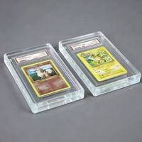 Étui de protection magnétique transparent en acrylique pour cartes gradées PSA, avec dégradé, pour cartes sportives BGS SGC CGC, étui de présentation pour cartes en slab