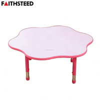 Table pour enfants réglable et durable, ergonomique, en forme de nuage, bureau d'apprentissage préscolaire pour la salle de classe et la maison