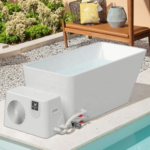 Baignoire de récupération en acrylique Iceglax au design moderne avec refroidisseur professionnel 1HP pour la récupération sportive - Product Image 6