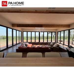 Porte pliante en aluminium pour balcon, double vitrage, verre trempé, insonorisée, moderne et luxueuse, sur mesure - Product Image 6