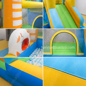 Château gonflable à thème dinosaure avec toboggan, piscine à balles, pour intérieur et extérieur, maison de jeu pour enfants, fête dans la cour, jouet gonflable - Product Image 6