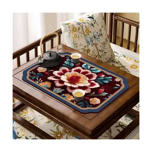 天津模式更多地毯新型经济型定制设计餐饮豪华餐桌餐垫