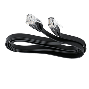 สายอีเธอร์เน็ต Cat6 แบบแบน 10Gbps 2.2 มม. สายแบนบางพิเศษ ป้องกันสัญญาณรบกวนสองชั้น สาย LAN RJ45 สำหรับเครือข่ายบ้าน/สำนักงาน ODM/OEM - Product Image 2