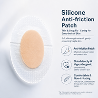 Patch anti-friction en gel de silicone imperméable, film PU respirant, autocollant protecteur de talon adhésif pour chaussures, soulagement, plusieurs tailles