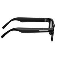 Lunettes Intelligentes IA Noires Sans Fil, Lunettes AR à Chargement Magnétique, Contrôle Tactile, Enregistrement Vidéo, Traduction, 32 Go de RAM, 1080p, IA Q&A