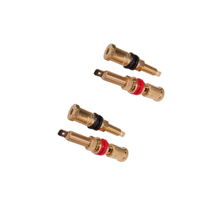 Fixations de haute qualité personnalisées vis ouvertes et bornes <span class=keywords><strong>à</strong></span> vis pour câble de haut-parleur de 3.5mm, microphone et fiches bananes de haut-parleur en cuivre - Product Image 5