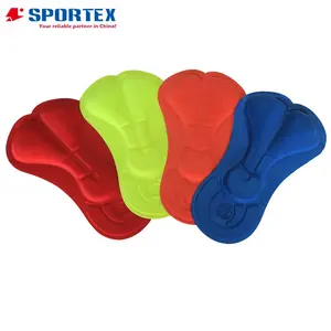 Almofada para ciclismo secagem rápida, almofada personalizada de secagem rápida 3d coolmax/gel para ciclismo shorts / gel