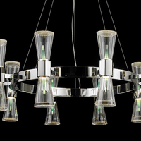 Lustre d'intérieur moderne nordique. Lustre électronique minimaliste créatif. Plafonnier LED pour salon et salle à manger