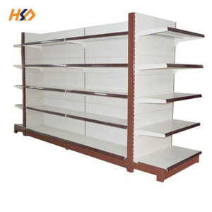 Customized Luxury <strong>Stainless</strong> <strong>Steel</strong> End <strong>Racks</strong> Supermarket Gondola <strong>Rack</strong> Shelf Metallic Material - Product Image 2