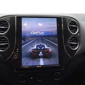 10.4 polegada android 9.0 estilo vertical tela, para volkswagen tiguan 2013-2016 4 + 6gb, carro embutido, vídeo player