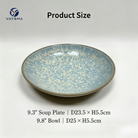 Assiette en céramique et porcelaine durable au design moderne pour apéritifs, sushis, steaks, pâtes – Vaisselle haut de gamme à texture martelée
