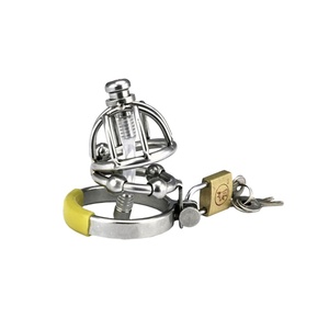 Baja nirkarat perangkat kesucian laki-laki kunci Penis kandang perbudakan Penis dengan kateter urin mainan seks - Product Image 2