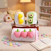 Selimut Flanel Motif Buah, Hadiah Selimut Mobil, Mainan Buah Plush, Selimut Tidur Siang Kantor, Selimut AC, Selimut Perjalanan, Bantal Sandaran
