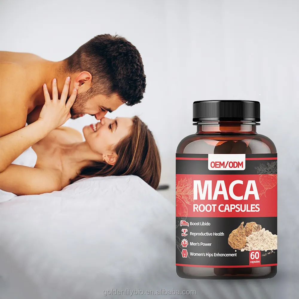 OEM/ODM Maca Capsules Black Supplement For Sexmax Energy Boost Natural Health Maca Root Extract Capsules For Men And Women