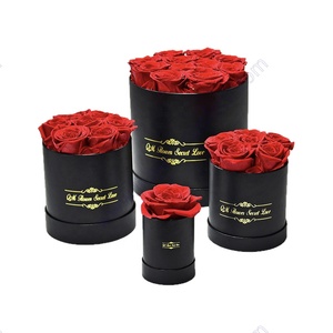 Vero naturale lunga vita duratura eterno immortale eterno conservato <span class=keywords><strong>rose</strong></span> testa fiore in scatola regalo per San Valentino regalo - Product Image 4