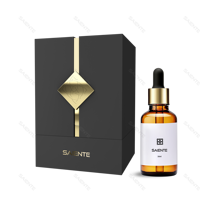 Venta al por Mayor de Envases de Perfume de Lujo Personalizados, Botella de Vidrio Recargable de 30ml, 50ml, 100ml con Caja