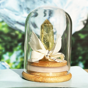 Pilar de cristal con cúpula de vidrio [boho] Cristal para atraer la riqueza Piedra decorativa Tallado de piedra en bruto Fragmentos de piedra Colección de minerales DIY - Product Image 6