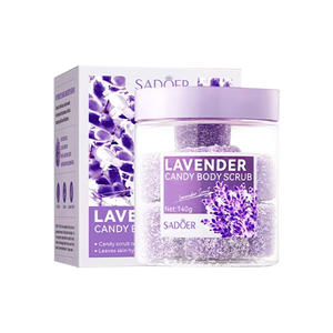 Nouveau gommage corporel au <span class=keywords><strong>sucre</strong></span>, exfolie en douceur pour améliorer la peau sèche, gommage corporel nourrissant biologique à la rose, à la lavande <span class=keywords><strong>et</strong></span> à l'avocat - Product Image 5