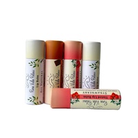 Soin de baume à lèvres pour bébé naturel biodégradable 0.3oz rouge à lèvres push up tube de papier emballage déodorant bâton conteneur