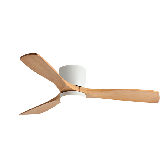 Factory Direct Ceiling Fans with Lights and Remote Dimmable 3CCT Reversible BLDC Motor Wood Blades for Bedroom Living Room