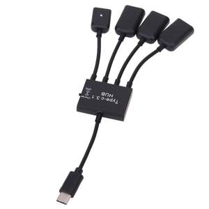 Type-C 3.1 Hub 4 Port <b>Usb</b> 3.0 <b>Splitter</b> With Charge And Otg Support For Laptop And Mobile Devices - Product Image 3
