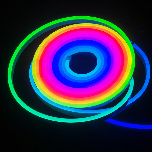 High Quality Outdoor IP67 Digital 6*12mm RGBIC LED Neon Light Waterproof WS2811 Addressable Strip Light