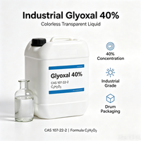 Glyoxal CAS 107-22-2, haute pureté, qualité industrielle, matière première chimique pour revêtements textiles et résines, achat en vrac