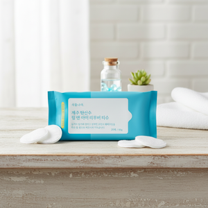 Shingmulnara Jeju eau pétillante dissolvant pour les lèvres et les yeux tissu 20ea lingettes démaquillantes de haute qualité - Product Image 2