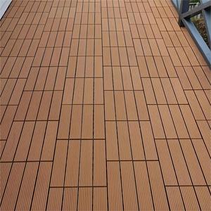 Buena calidad de salida de fábrica PE enclavamiento Snap Click resistencia al moho Veranda piso DIY WPC <span class=keywords><strong>azulejos</strong></span> de cubierta - Product Image 5