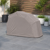 Abri de garage pliable et imperméable pour moto, tente de protection avec structure en acier et toile enduite de PU, couverture de stationnement extérieur