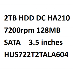批发原装 2TB 硬盘驱动器 DC HA210 SATA 7200 RPM 128MB CMR 立式 3.5 英寸 HUS722T2TALA604 HUS722T2TALA640 - Product Image 2