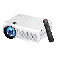 Mini Proyector Portátil 1080P, 150 ANSI Lúmenes LCD LED HIFI, Compatible con 4K 1000:1 para Cine en Casa Interior y Exterior