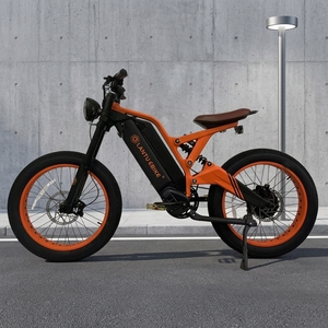 Lantu Factory AL6061 <b>Frame</b> Full Suspension Rear Hub Motor 1200W Long Range 24 Inch <b>Fat</b> Tire Dirt Bike for Adults - Product Image 1