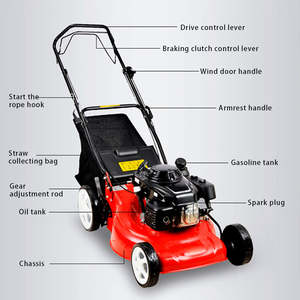Groothandel 20 Inch Benzine/Benzine Zero Turn Maaier Industriële Zelfrijdende Gazon & Tuin Haspel Maaier Vouwbare Handgreep Grasdoos - Product Image 3