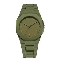 Cs008 2395 Montre-Bracelet de Luxe Musulmane pour Homme à Mouvement Quartz, Étanche en Plastique Polycarbonate, Design Arabe, Montre Reloj