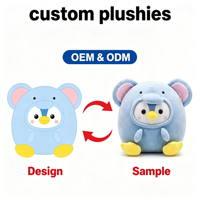 Peluche personnalisée de haute qualité, adorable canard de Noël, animal en peluche doux portant un costume d'arbre de Noël pour les boutiques de cadeaux