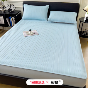 Hongchang Ice <b>Silk</b> Cooling Mat 3-Piece Set Fitted <b>Sheet</b> Summer Bedding For Infants Children Adults Elderly - Product Image 3